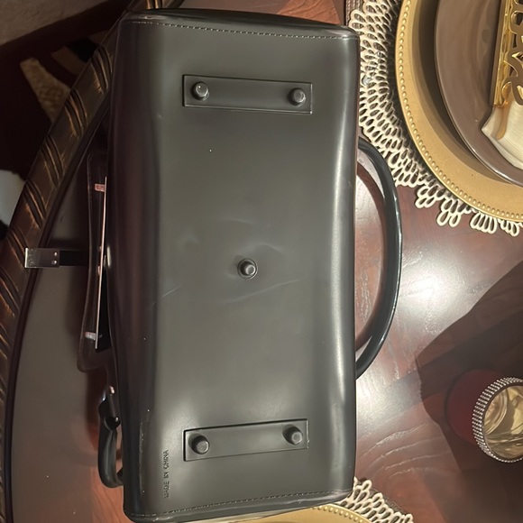 Vince Camuto black and clear smoke handbag. 12L x 5 1/2W x 8D. Good condition - Picture 4 of 4